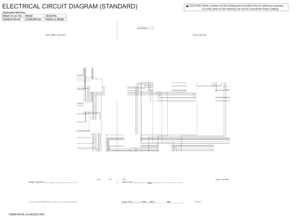Electrical & Hydraulic Circuit Diagram Hitachi ZX55USR-5A | TAEBJ0-EN-00 (2022.12.09)