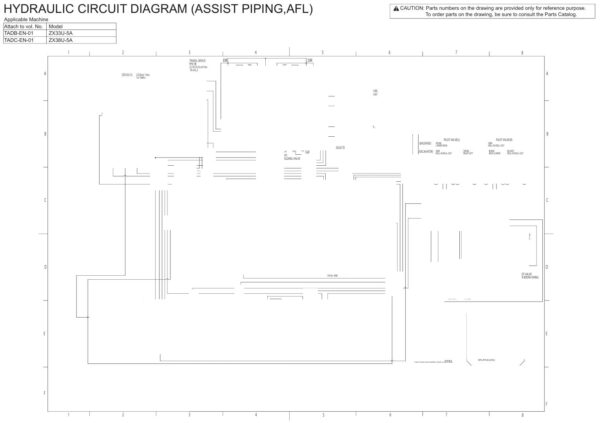 Electrical & Hydraulic Circuit Diagram Hitachi ZX33U-5A, ZX38U-5A | TADB-EN-01 (2020.06.01)