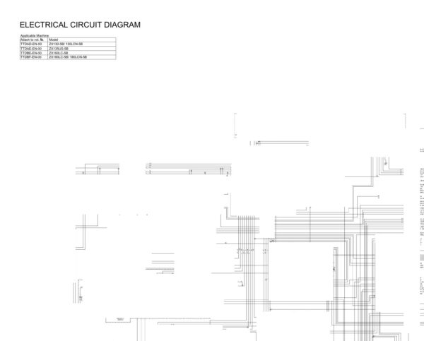 Electrical & Hydraulic Circuit Diagram Hitachi ZX135US-5B | TTDAE-EN-00 (2016.05.31)