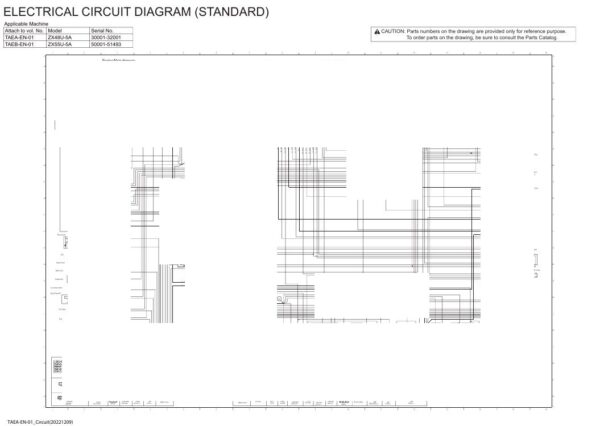 Electrical & Hydraulic Circuit Diagram Hitachi ZX48U-5A, ZX55U-5A | TAEA-EN-01 (2022.12.09)
