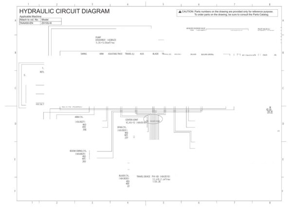 Electrical & Hydraulic Circuit Diagram Hitachi ZX10U-6 | TAAA50-EN-01 (2023.11.30)