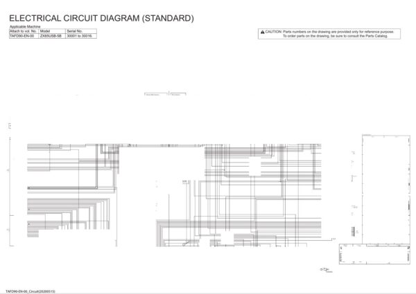Electrical & Hydraulic Circuit Diagram Hitachi ZX65USB-5B | TAFD90-EN-00 (2020.05.27)