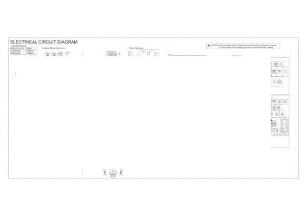 Electrical Circuit Diagram Hitachi ZX33U-6, ZX38U-6 Excavator | TADR50-EN-01
