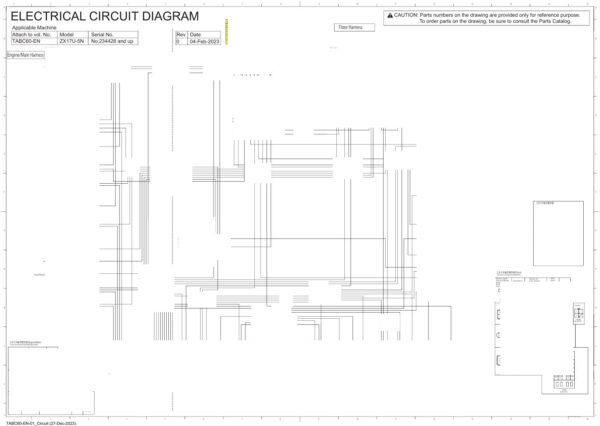 Electrical & Hydraulic Circuit Diagram Hitachi ZX17U-5N | TABC60-EN-01 (2023.12.27)