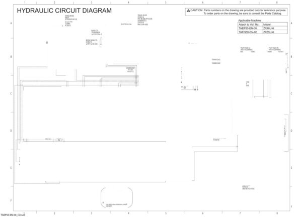 Electrical & Hydraulic Circuit Diagram Hitachi ZX48U-6, ZX55U-6 | TAEP50-EN-00 (2021.11.15)