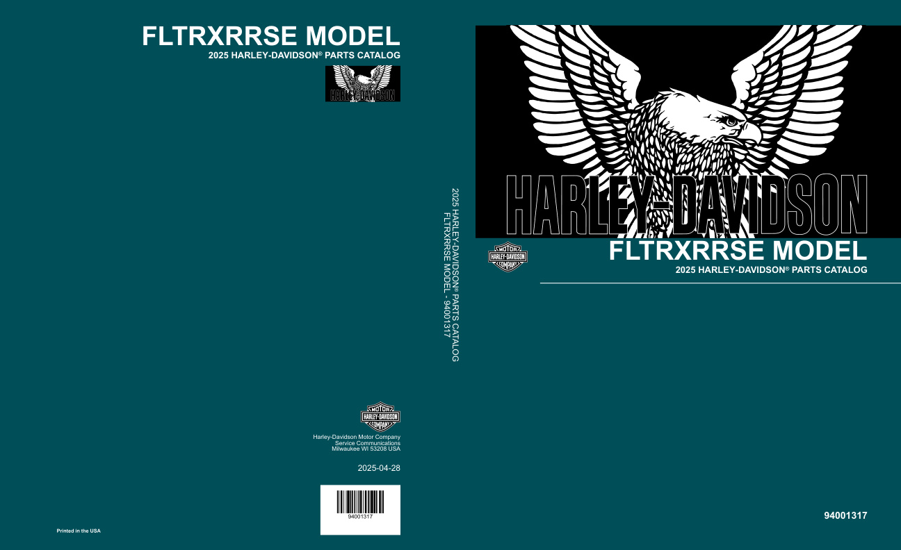 page_1 Parts Catalog 2025 Harley-Davidson FLTRXRRSE Models | 94001317
