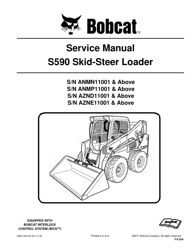 page_1 Service manual Bobcat S590 Skid-Steer Loader | 6990176 (02-17)