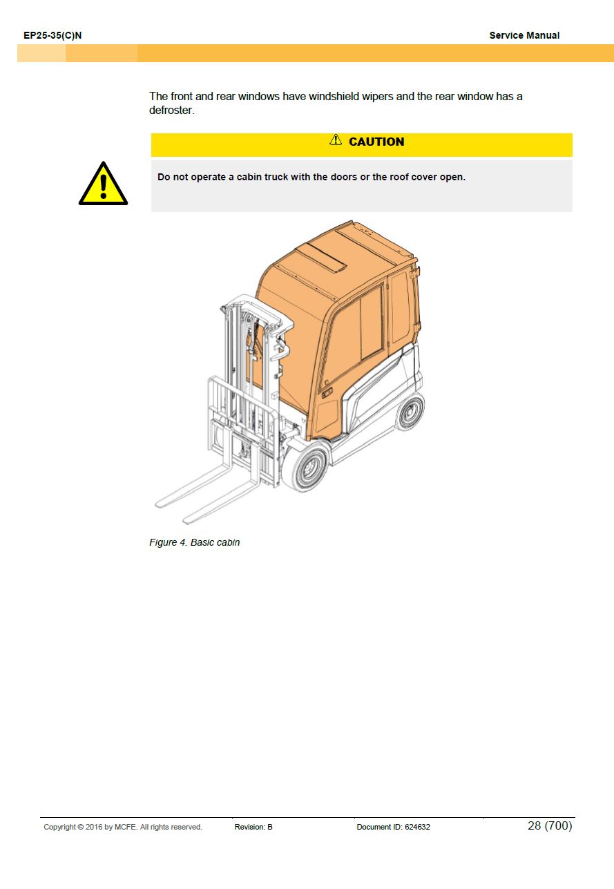 0 Service manual Caterpillar EP25N Forklift Lift Truck