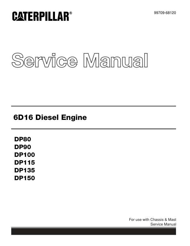 page_1 Service manual Caterpillar 6D16 Diesel Engine | 99709-68120