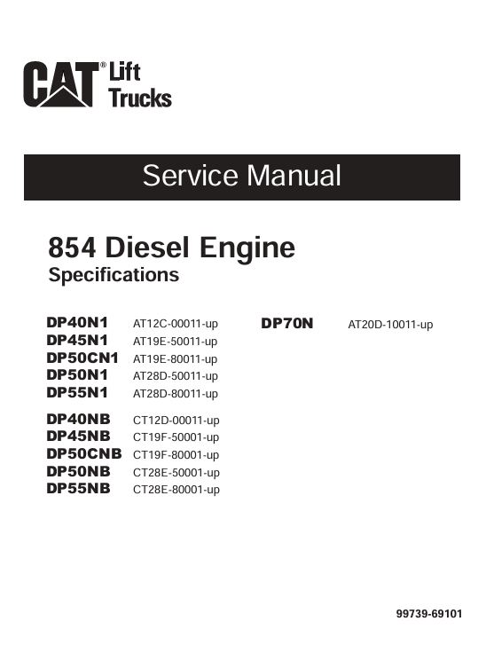 1 Service manual Caterpillar 854 Diesel Engine