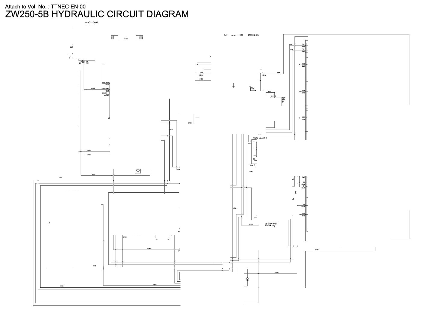 0 Electrical & Hydraulic Circuit Diagram Hitachi ZW250-5B Wheel Loader | TTNEC-EN-00 (2016.04.21)