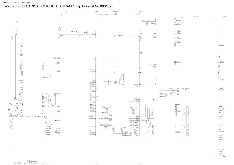 0 Electrical & Hydraulic Circuit Diagram Hitachi ZW250-5B Wheel Loader | TTNEC-EN-00 (2015.07.21)