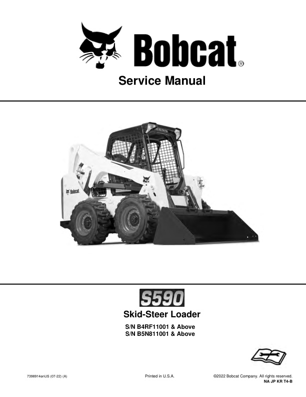 page_1 Service manual Bobcat S590 Skid-Steer Loader | 7398914 (07-22)