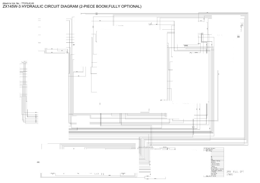0 Electrical & Hydraulic Circuit Diagram Hitachi ZX145W-3 Hydraulic Excavator | (2014.04.14)
