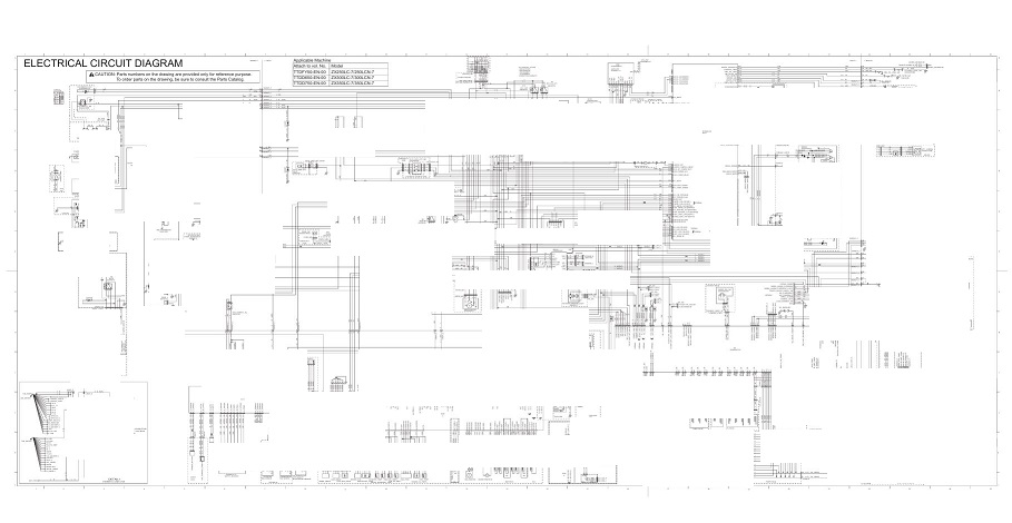 0 Electrical & Hydraulic Circuit Diagram Hitachi ZX250LC-7, ZX250LCN-7 Excavator | TTDFY50-EN-00 (2019.11.18)