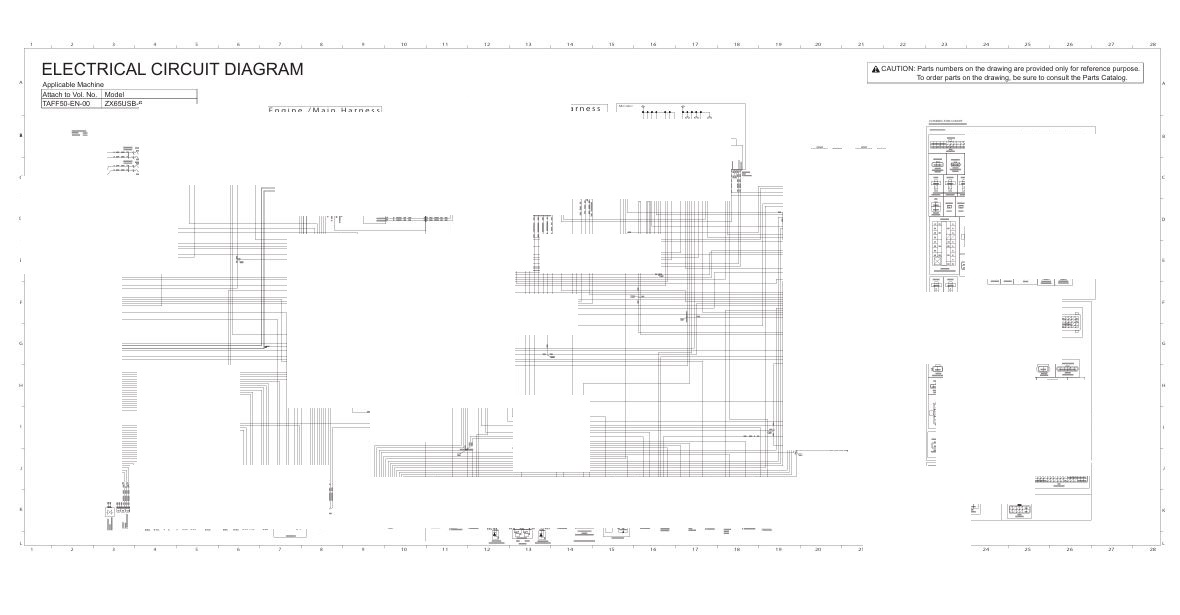0 Electrical & Hydraulic Circuit Diagram Hitachi ZX65USB-6 Excavator | TAFF50-EN-00 (2021.11.15)