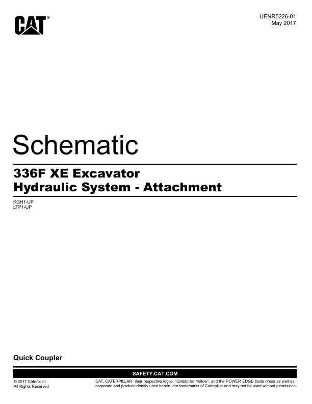 page_3 Schematic Caterpillar 336F XE Excavator Hydraulic System – Attachment | UENR5226-01