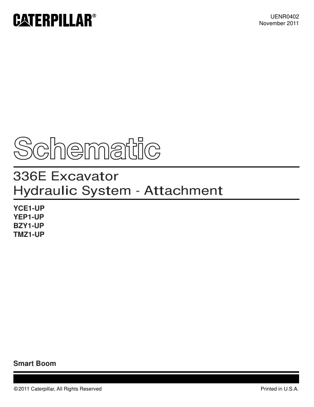 page_2 Schematic Caterpillar 336E Excavator Hydraulic System – Attachment | UENR0402-00