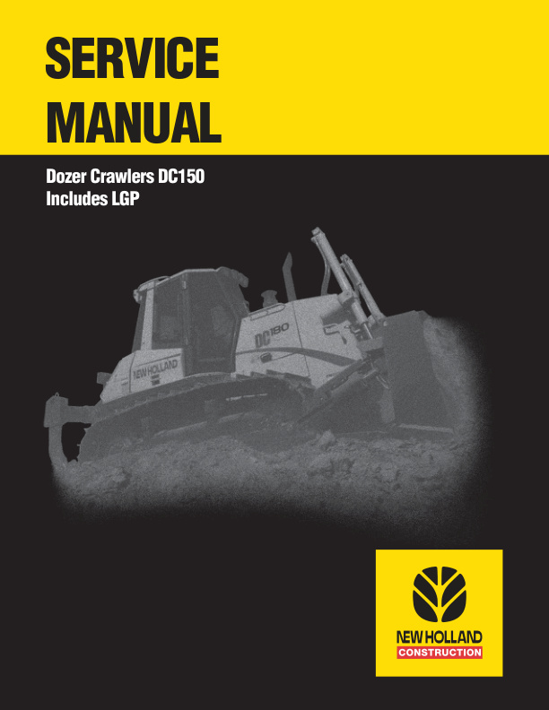 page_1 Service manual New Holland DC150 Dozer Crawler | 60402262