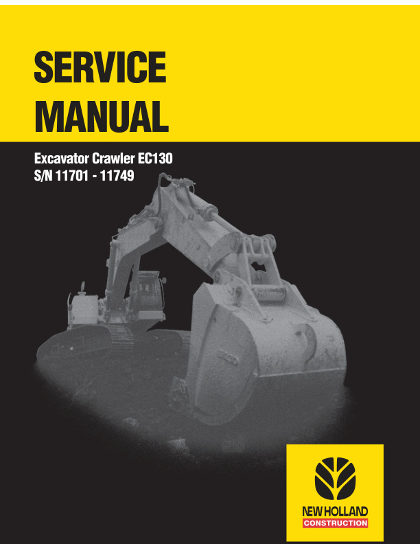 page_1 Service manual New Holland EC130 Excavator Crawler | 73179380